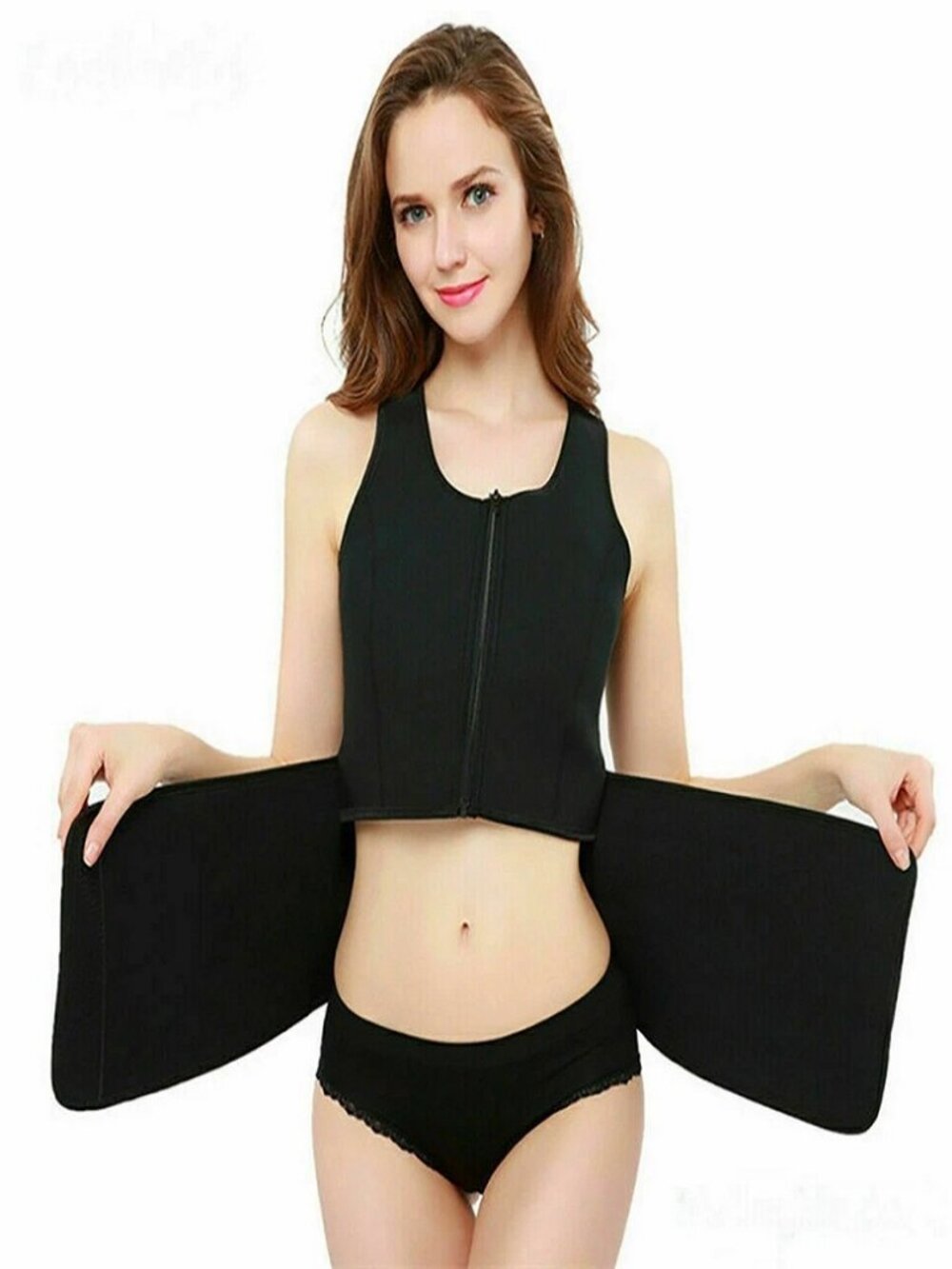 Women Body Shaper Sweat Sauna Waist Trainer Slimming Cincher Corset Shapewear